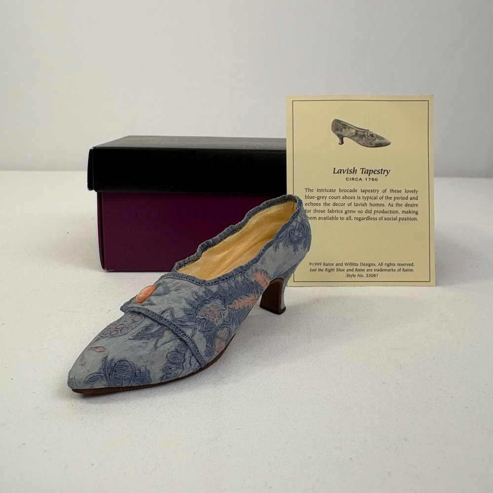 Vintage Just The Right Shoe By Raine Lavish Tapestry 25087 1999 COA
